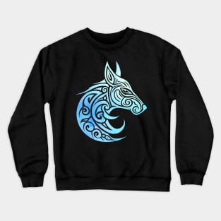 Celtic Nordic Fox Winter Watercolors Crewneck Sweatshirt